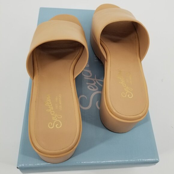 Seychelles Buttery Leather Vacchetta Platform Sandals Size 7 Med. (Never Worn) - Picture 7 of 11